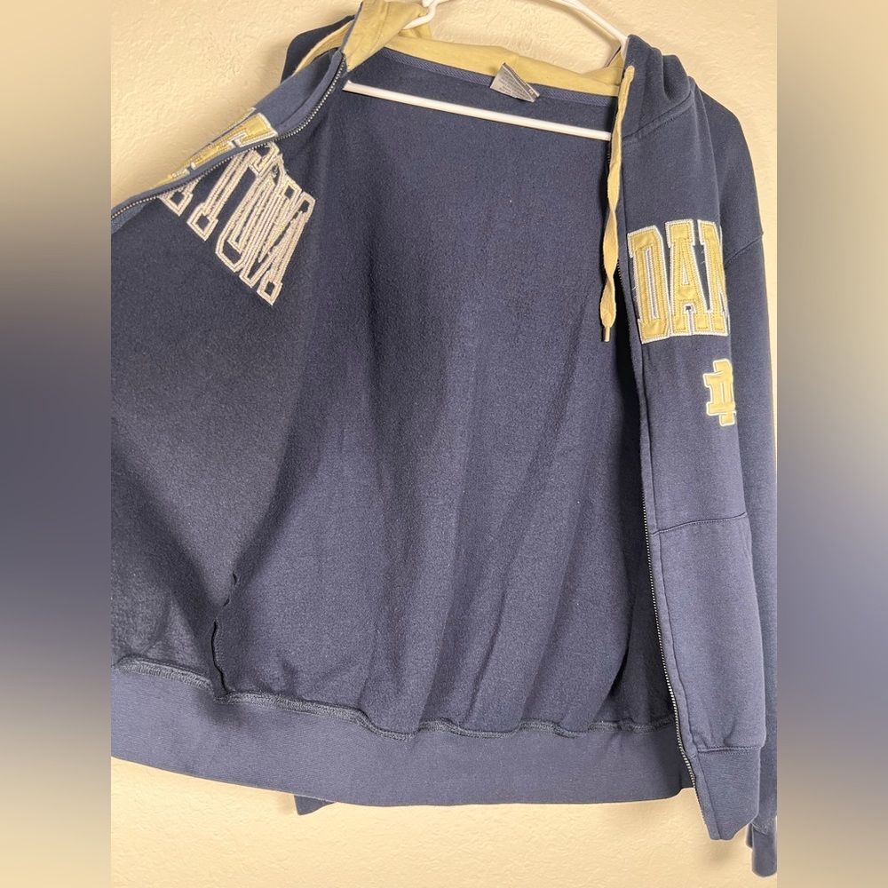 Notre Dame full zip hoodie▪️Stadium Athletics ▪️ medium - Picture 5 of 9